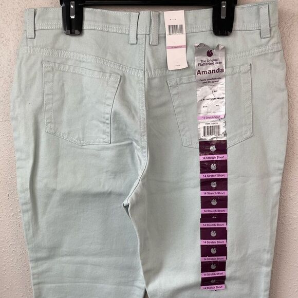 NWT Liz Claiborne Light Blue Stretch Fit Amanda Jeans Size 14 Short - Picture 4 of 5